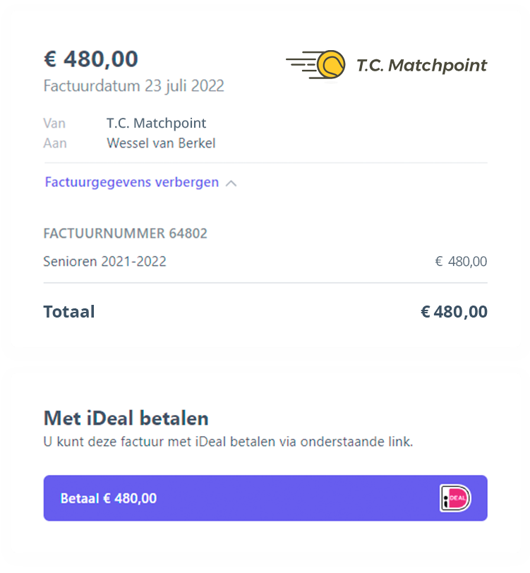 Supereenvoudig contributie innen
