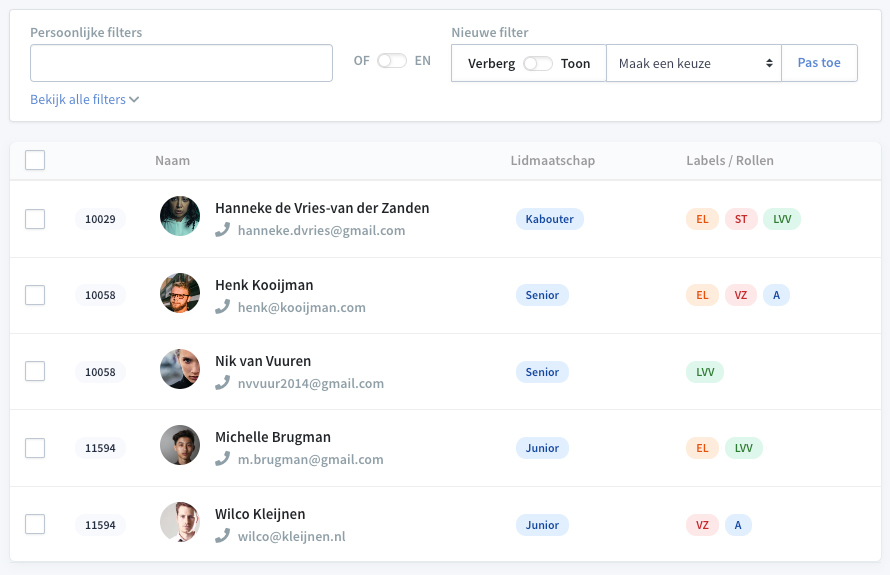Ledenadministratie